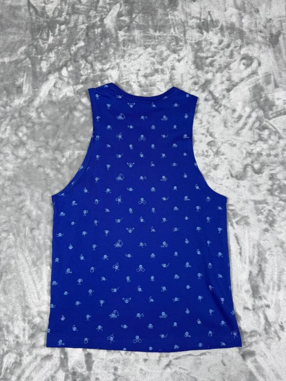 New USA Shirt Women's Medium Blue Olympic Team Nike 100% Cotton Graphic Tank Tee
